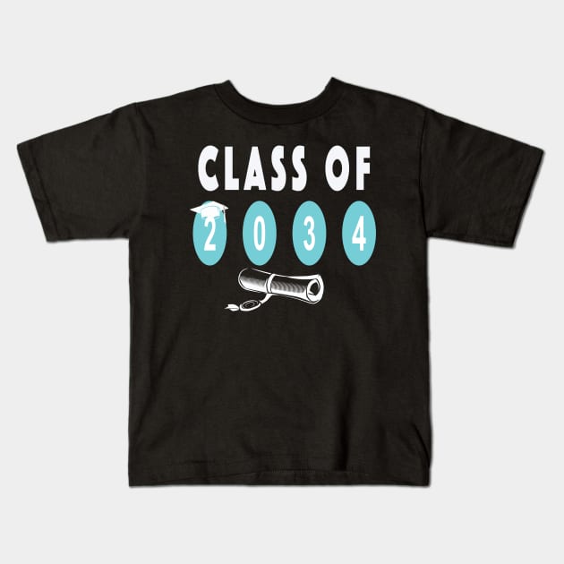 Class Of 2034 Grow With Me Kids T-Shirt by NSRT